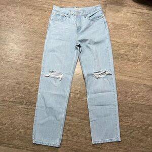 Adjustable Levi’s Low Pro Distressed Jeans